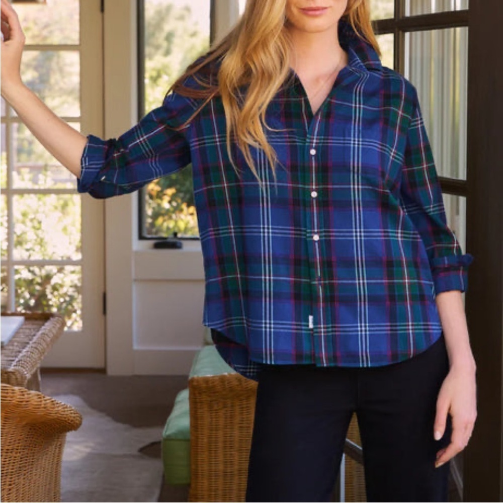 Frank & Eileen Flannel Button Down Shirt Xxs